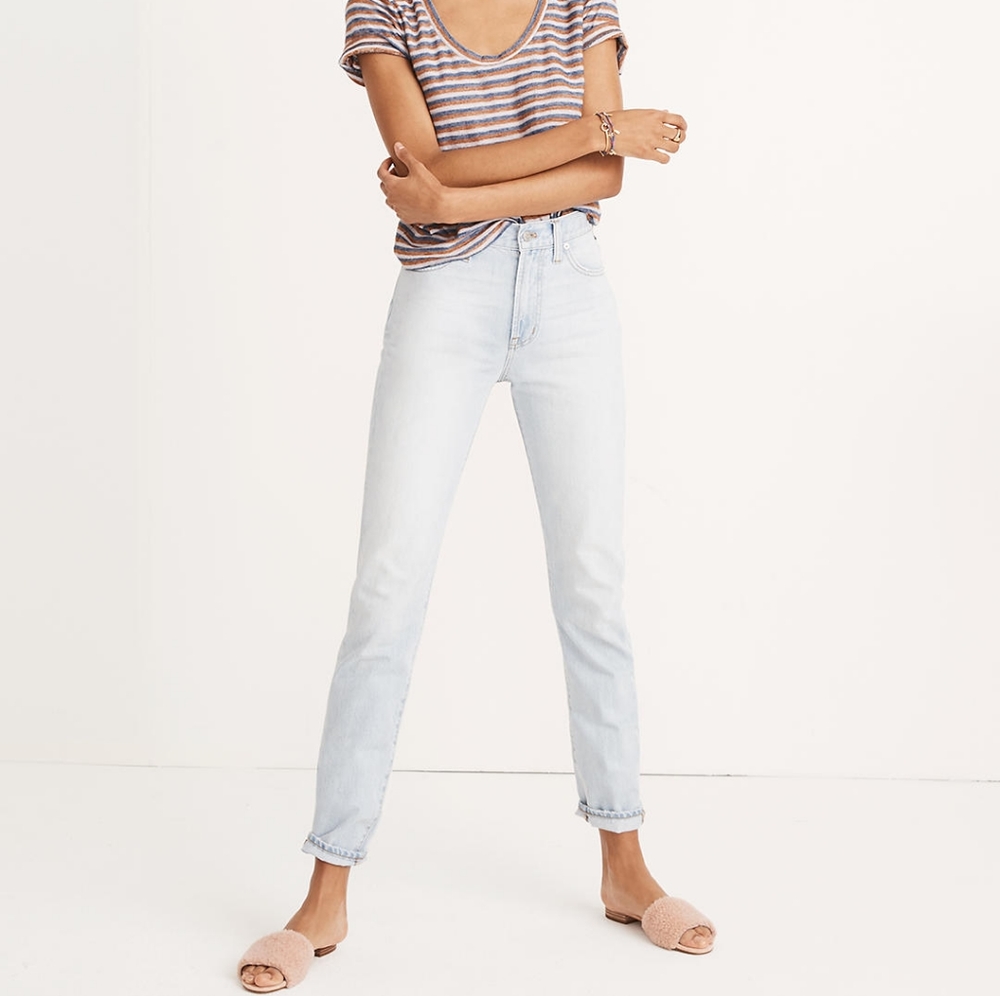MADEWELL Light Wash Straight Perfect Vintage Jean